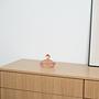 Art deco Butter dish Glass Pink 1930s 1