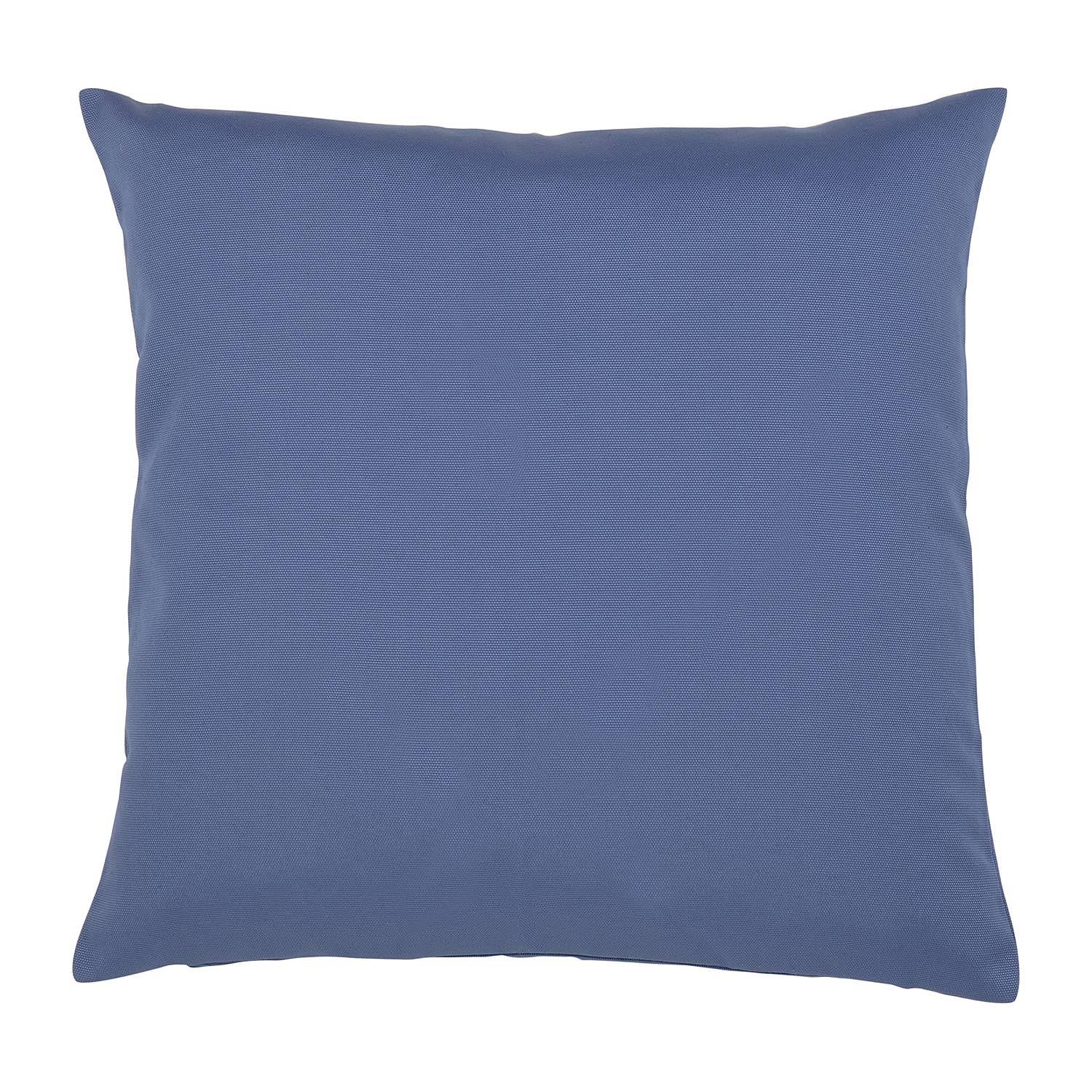 Kissen Juno Baumwollmischgewebe Dunkelblau 50 x 50 cm 0