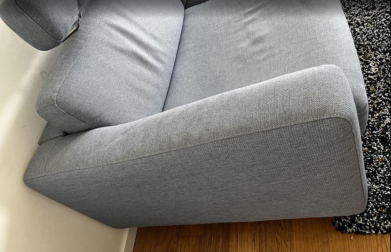3-Seater Sofa Bed Blue 3