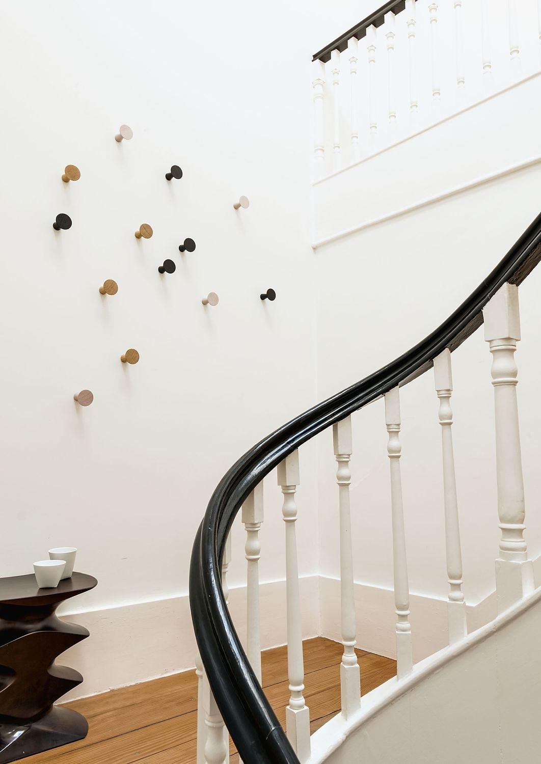 Cone Wall Hook Wood Metal Pink 2