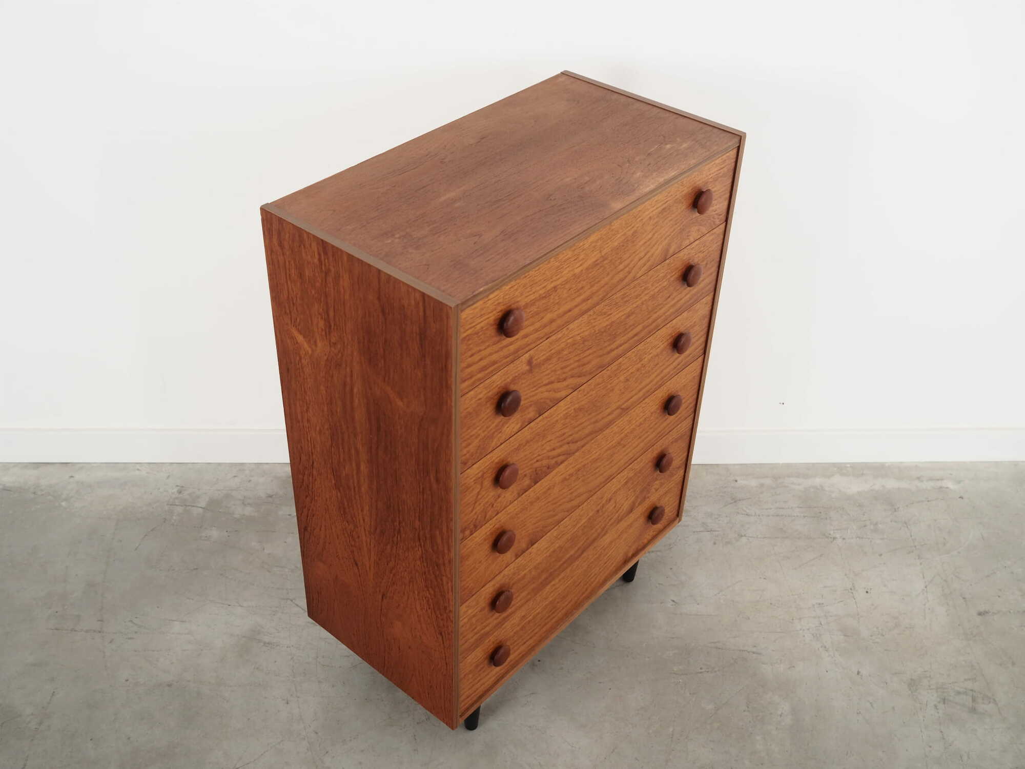 Vintage chest of drawers Teak wood Brown 1960s 7