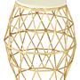 Templar Beistelltisch Aluminium Stein Gold 1
