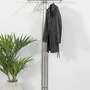 Garderobe Edelstahl Silber 2