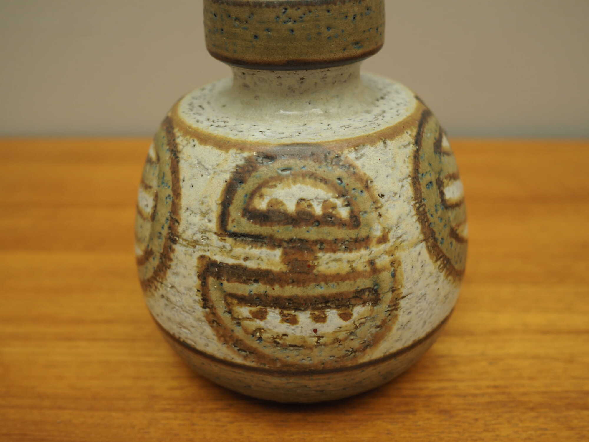 Vintage Vase Ceramic Multicolored 1970s 3