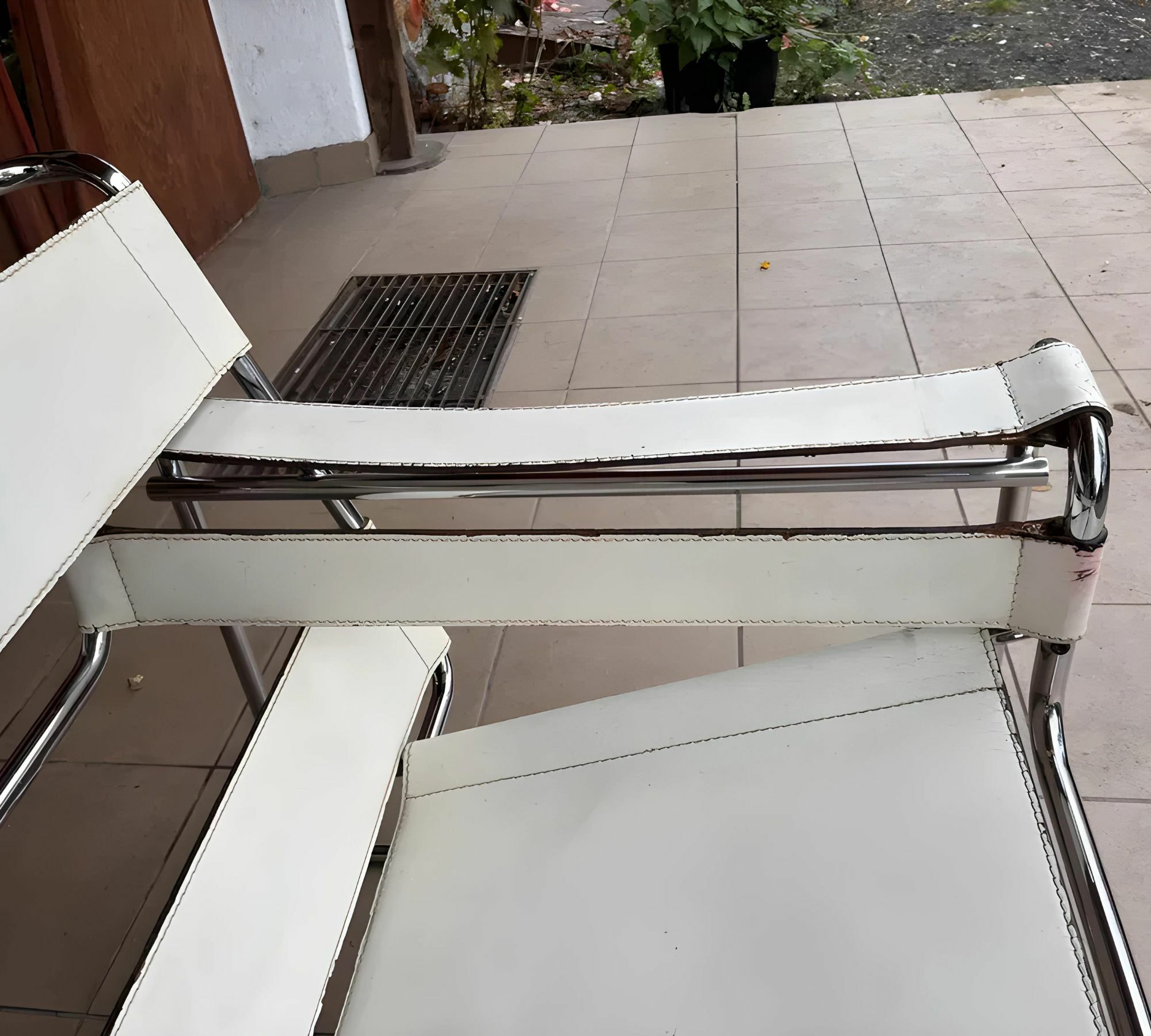 Vintage Marcel Breuer Wassily Chair Weiß 1960er Jahre 7