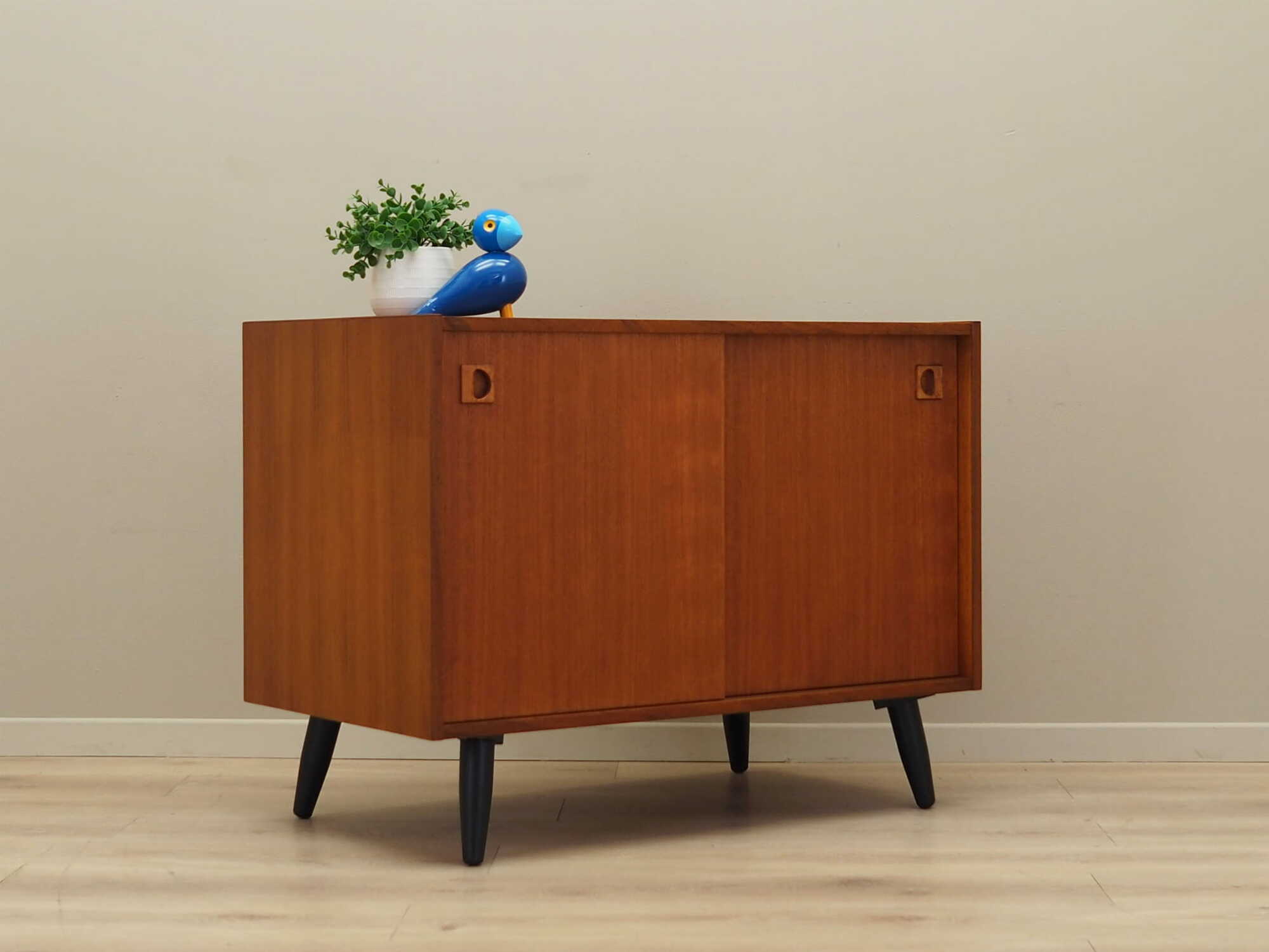 Vintage Schrank Teakholz Braun 1970er Jahre 5