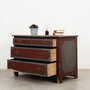 Vintage chest of drawers Pine wood Brown 1950s 3