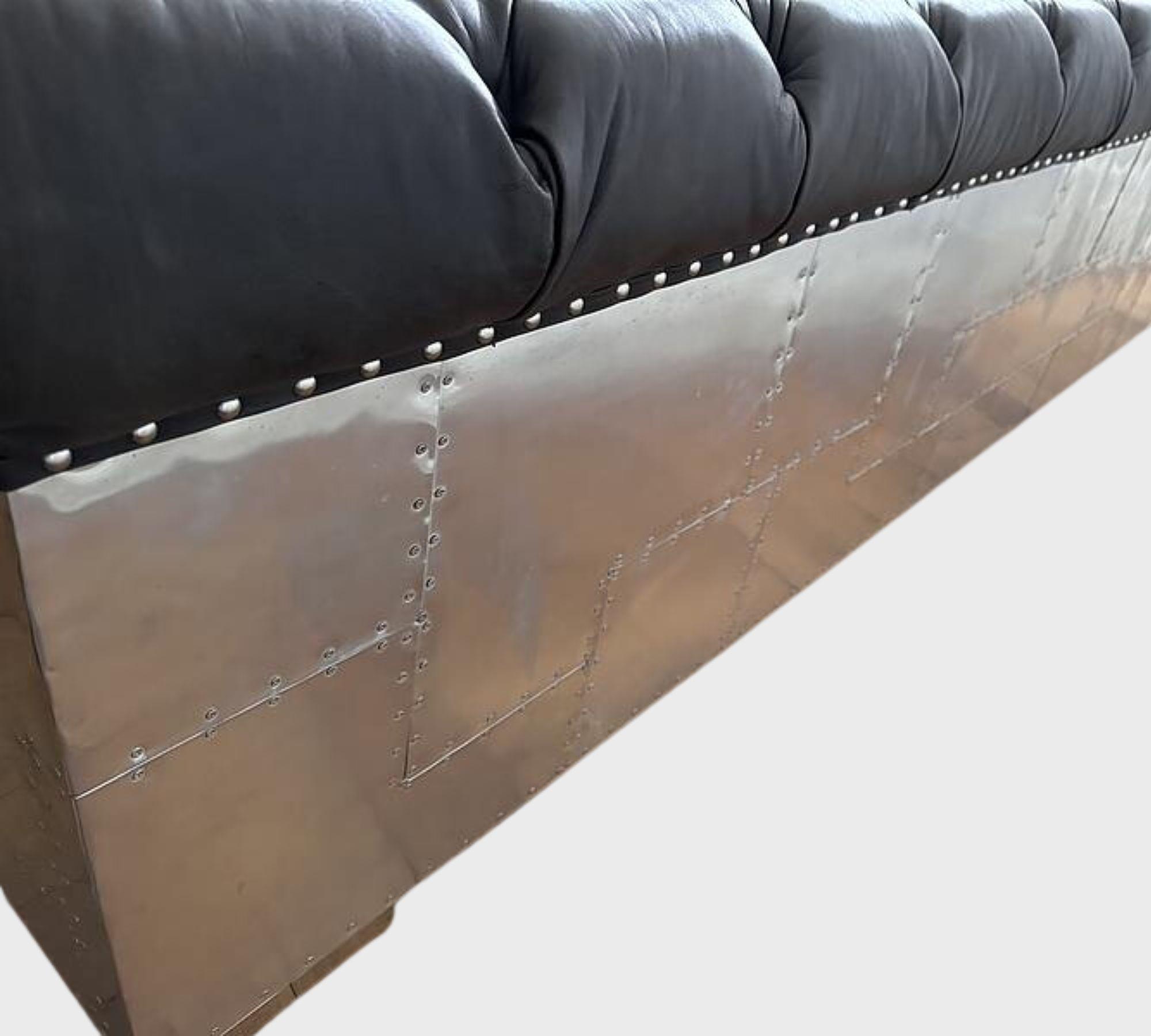 Chesterfield Sofa 3-Sitzer Leder Dunkelbraun 2