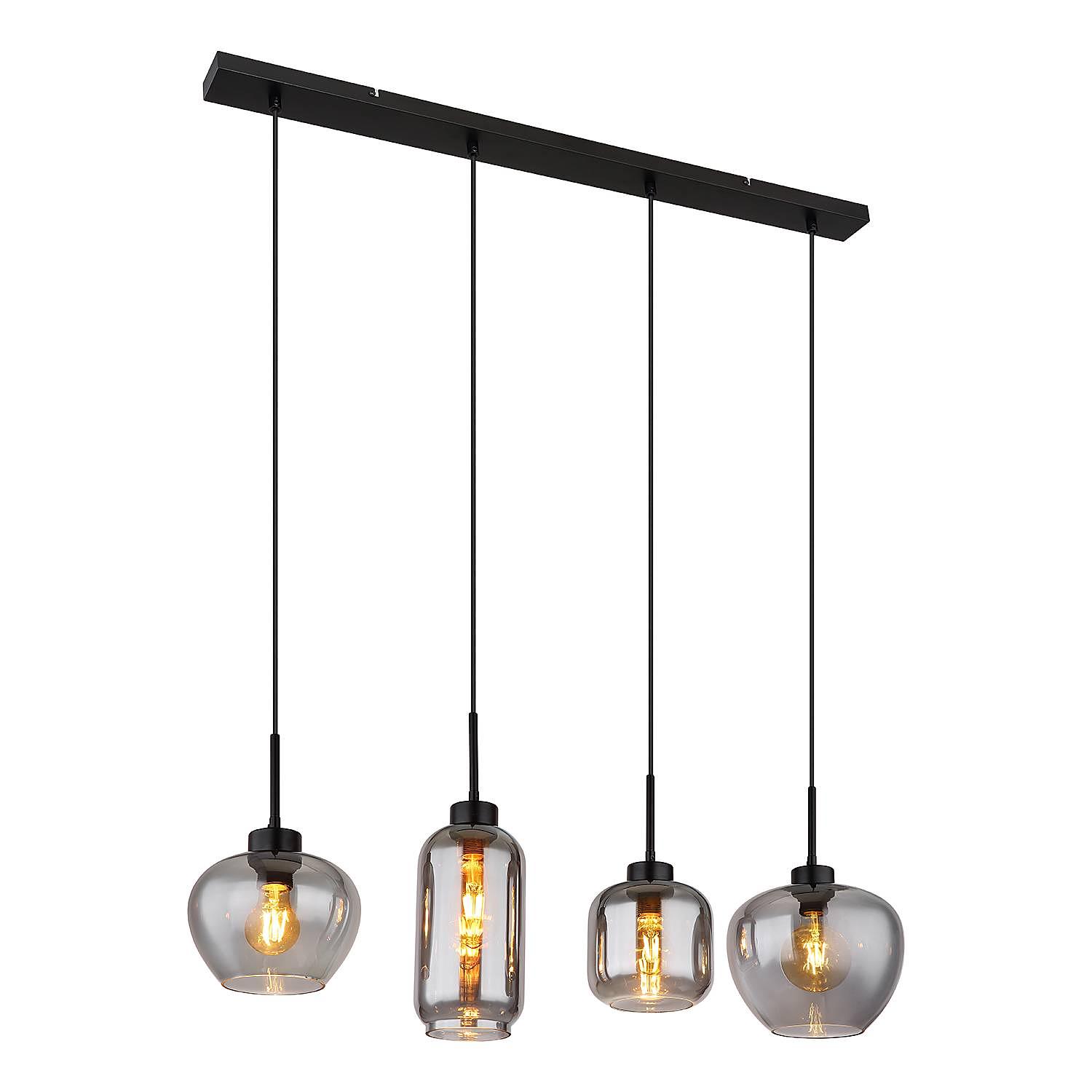 Pendelleuchte Matt Typ C Farbglas Eisen 4