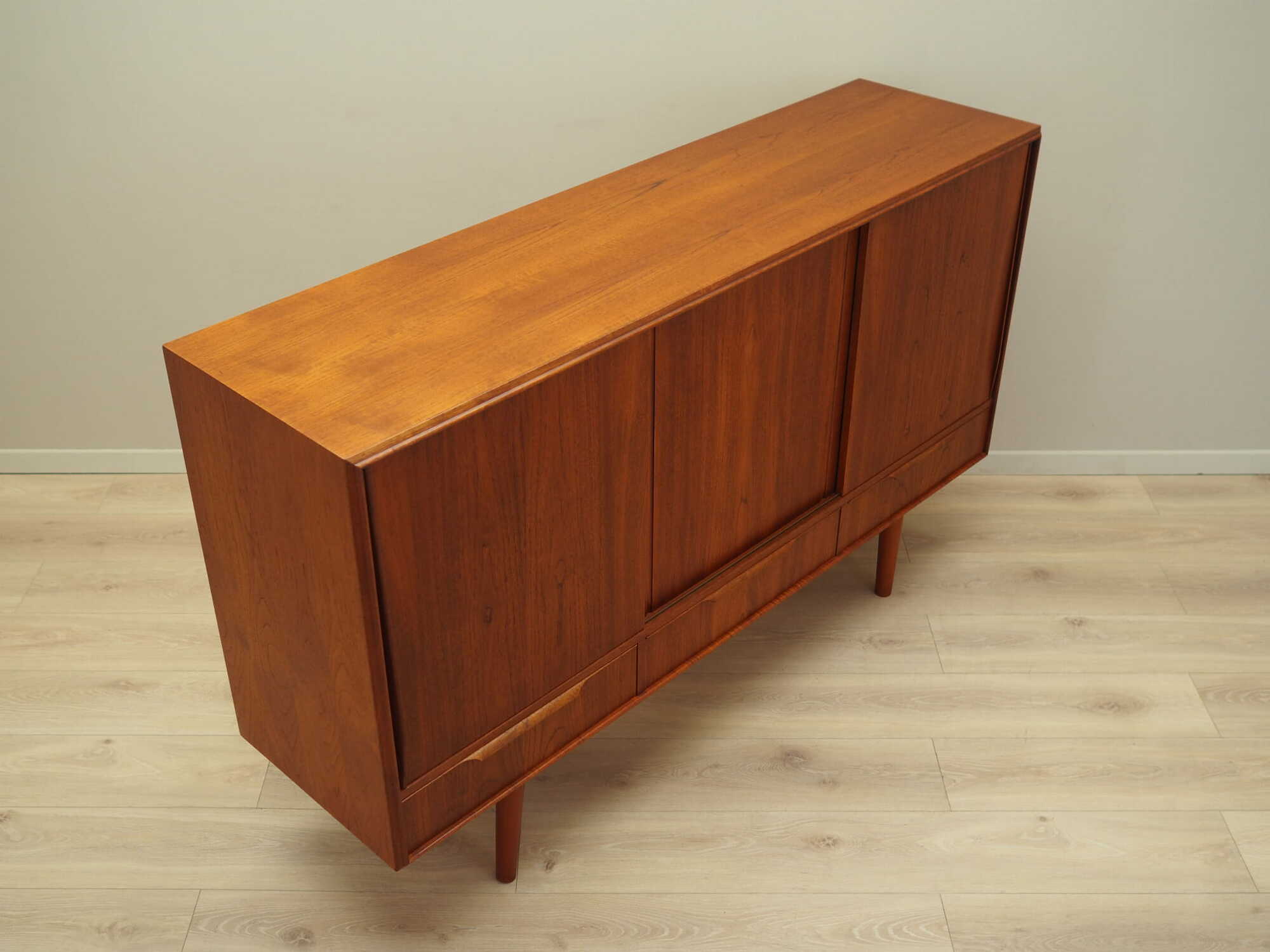 Highboard Teakholz Braun 1970er Jahre 7