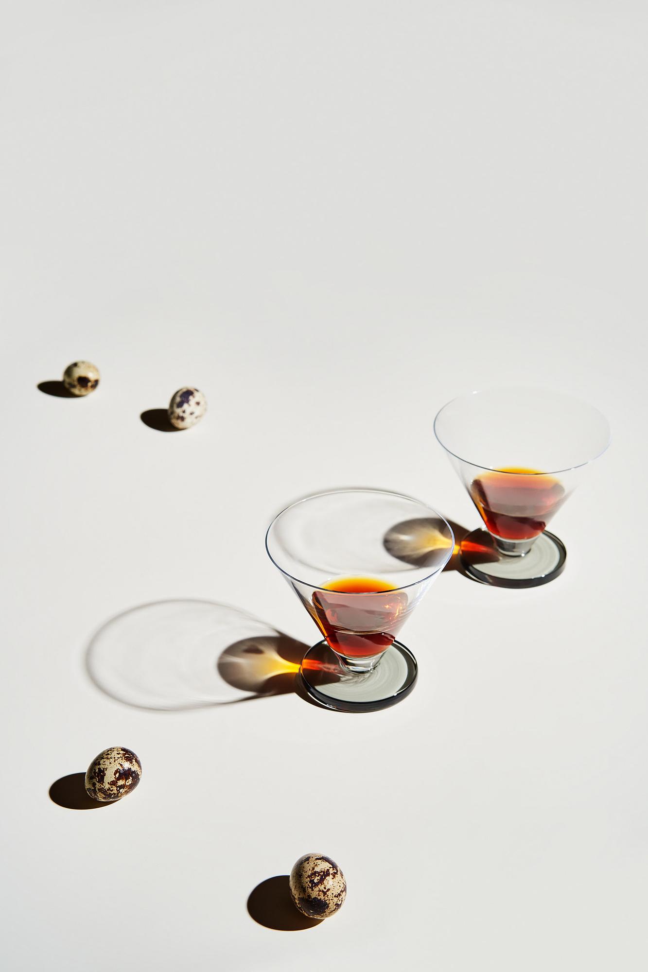 Puck Cocktail Glass 2-piece Set Transparent 6