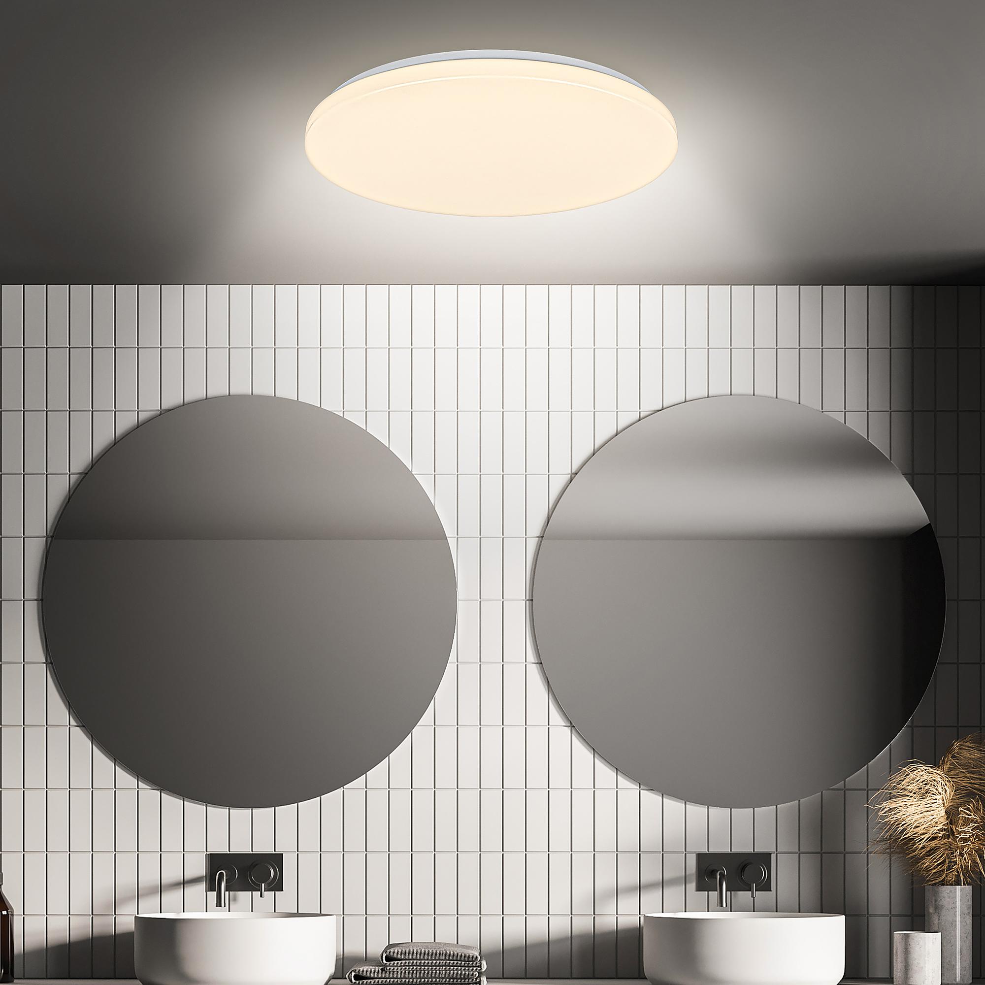 LED Deckenleuchte Walk Weiß Ø 27cm 2