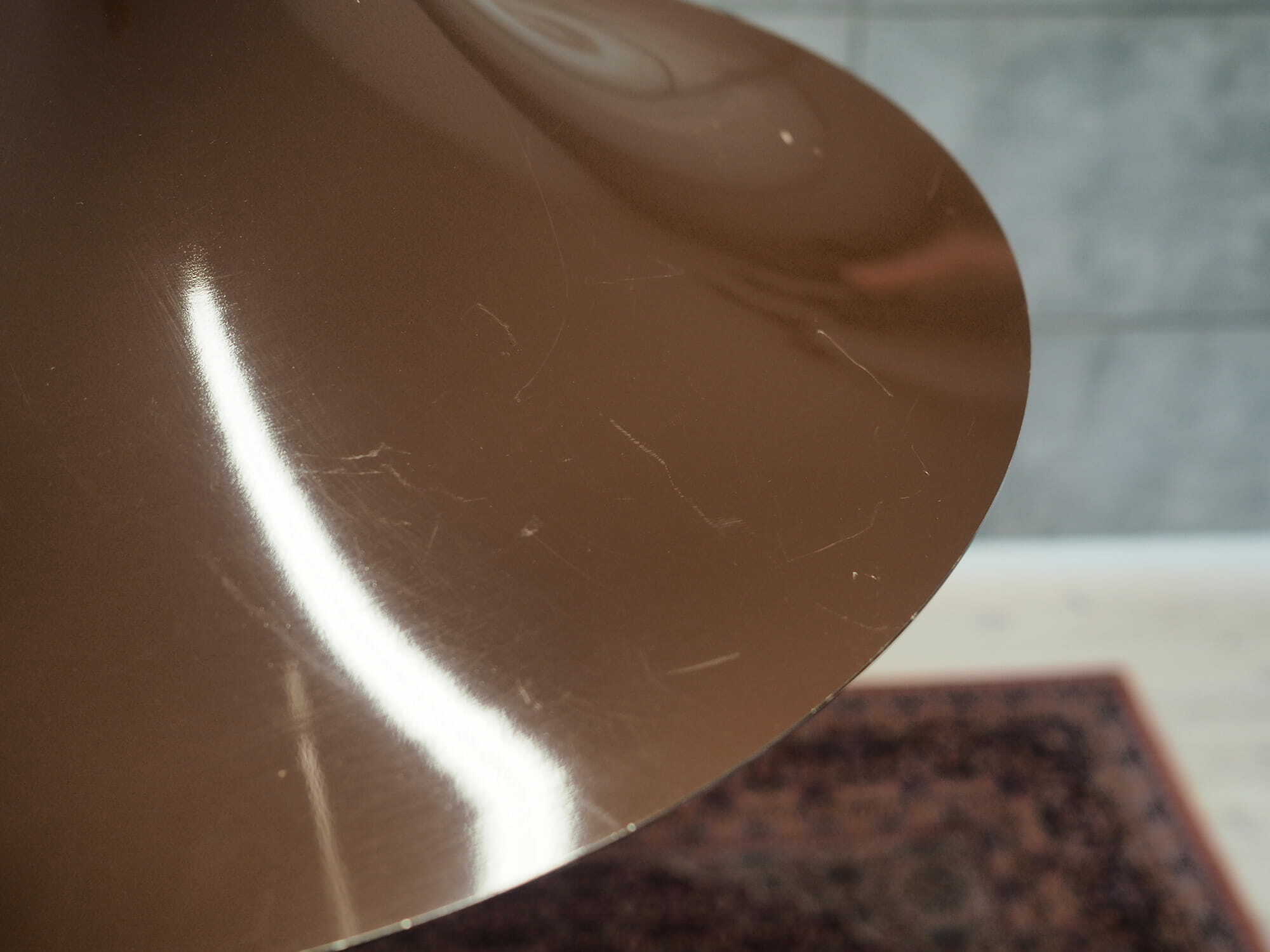 Vintage Pendant Lamp Metal Brown 1960s 4