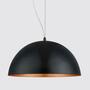 Pendant lamp 1-light Steel Black Copper 0
