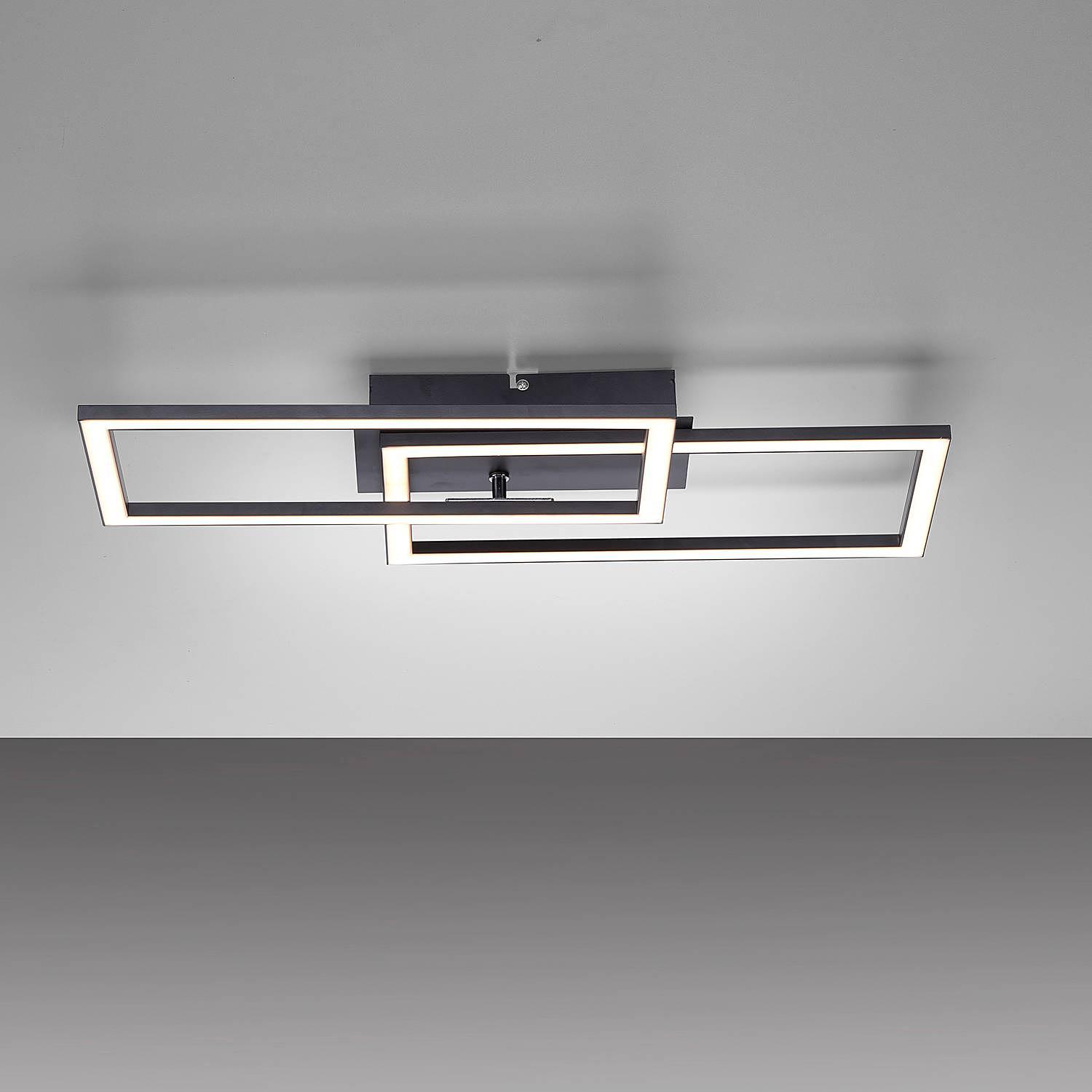 Iven E LED-Deckenleuchte Polycarbonat Aluminium 3