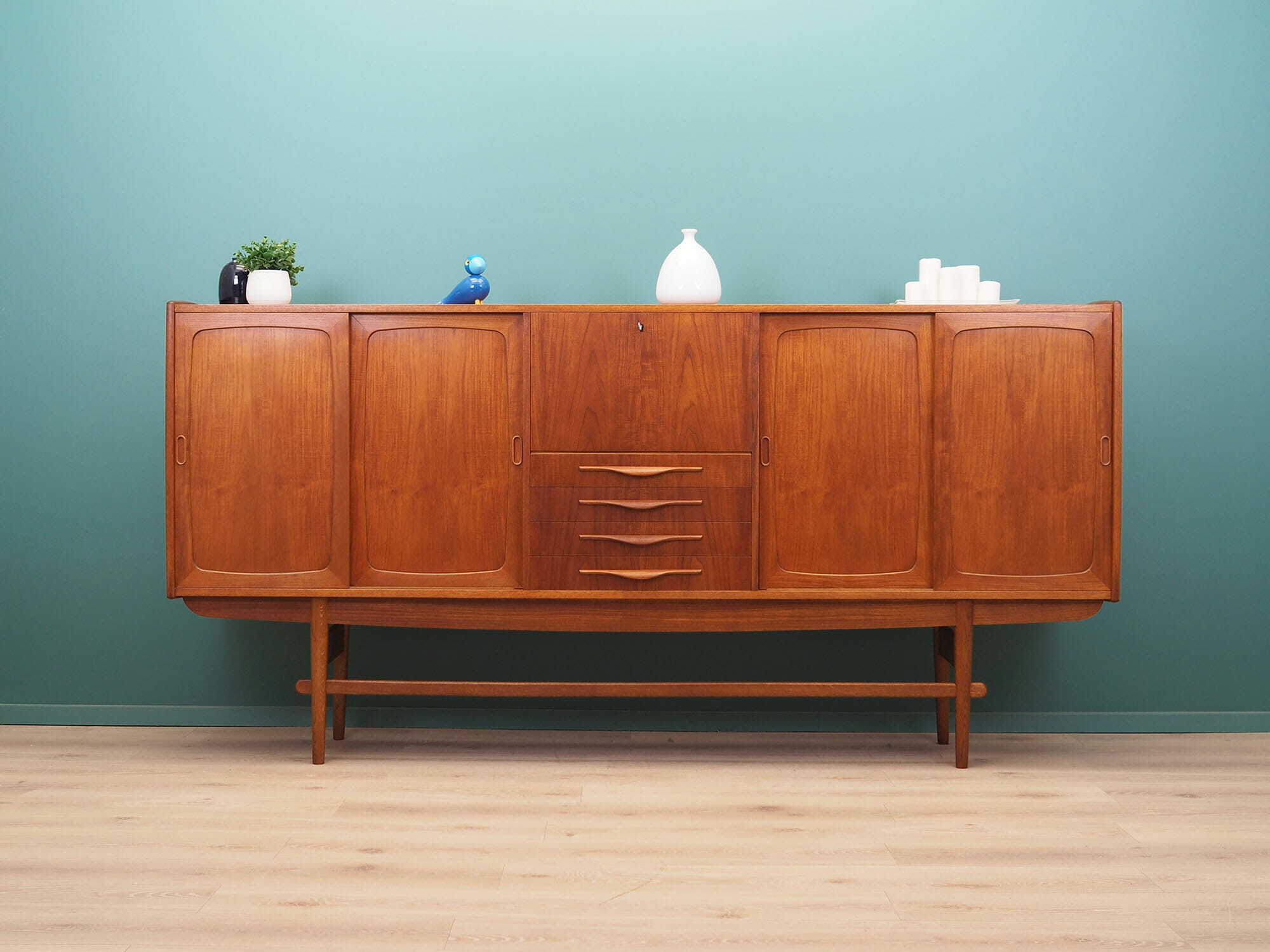 Vintage Sideboard Teak wood Brown 1960s 1