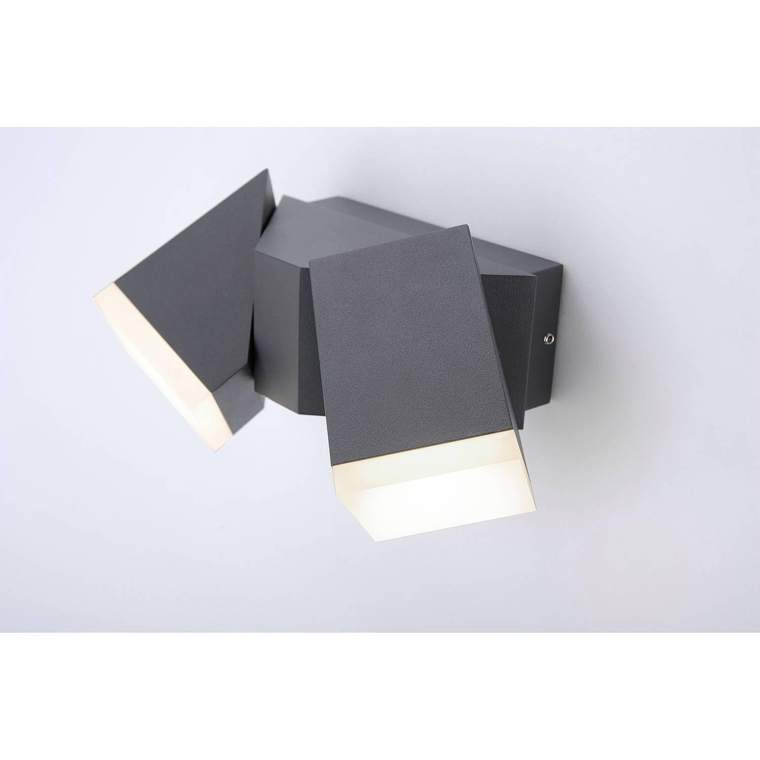 LED Wall Lamp Ryan Acrylic Glass Aluminum 2