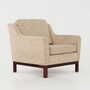 Vintage Sessel Buchenholz Textil Beige 1970er Jahre  2