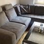 Ecksofa Polyester Grau 0
