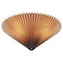 Pleated ceiling light PVC 3-flame 48cm 0