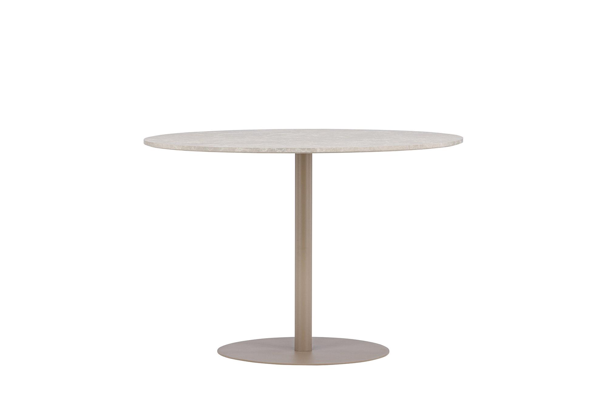 Lycke Esstisch  Marmoroptik Beige ⌀110cm 2