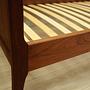 Bed Teak Brown 1970s 7