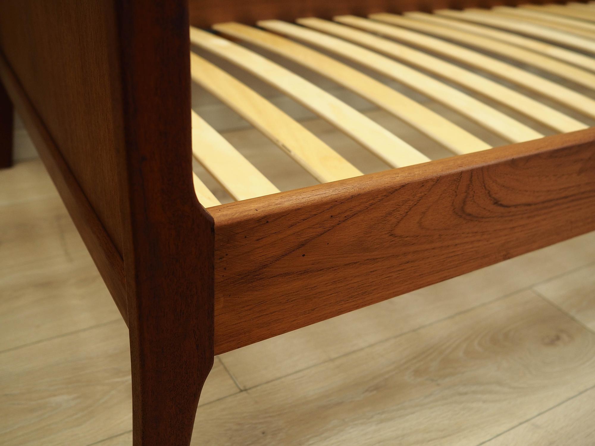 Bed Teak Brown 1970s 7