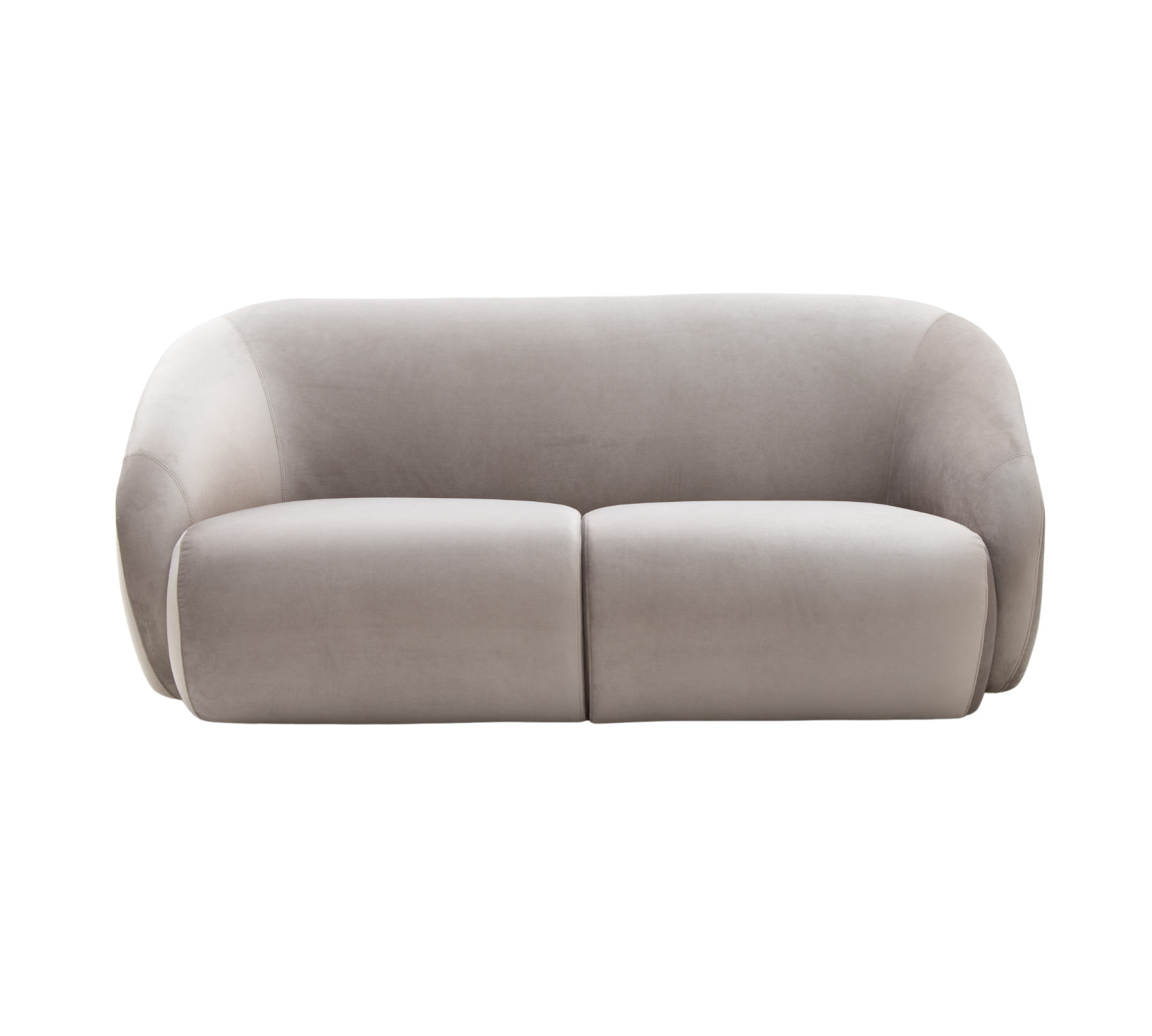 Blanca Sofa 2-Sitzer Samt Warm Grey 0