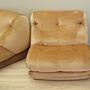 Modular corner sofa velvet 1960s 8