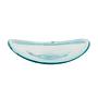 Crystal plate Turquoise Transparent 1960s 0