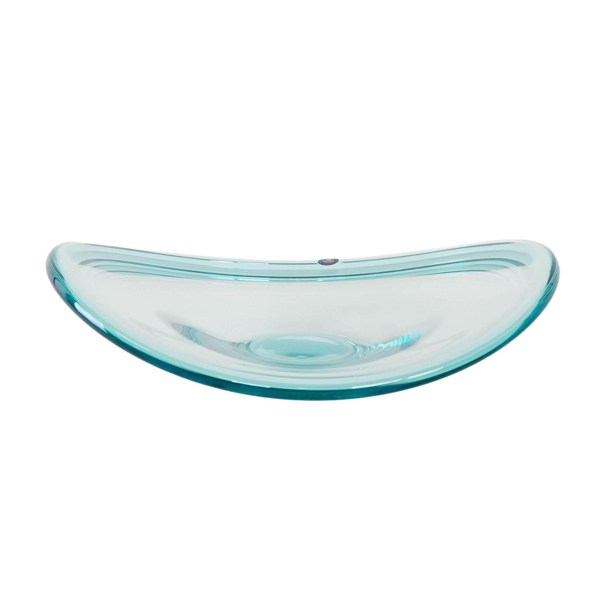 Kristallplatte Türkis Transparent 1960er Jahre 0