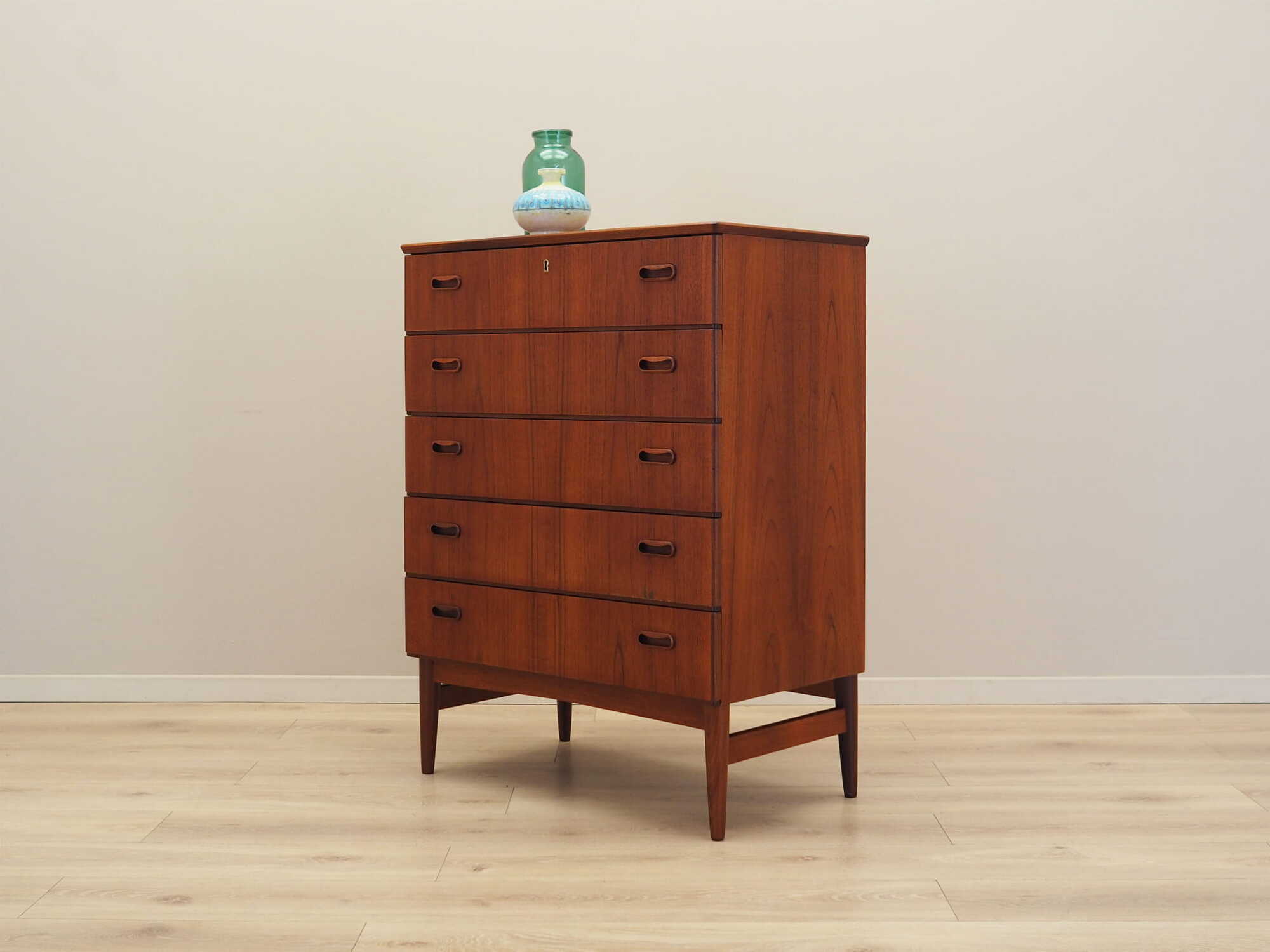 Chest of drawers Teak Brown 1970s 2