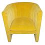 Loafer SC23 armchair velvet yellow 1