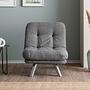 Misa Small Solo Sofa Bed 1-Seater Light Grey 2