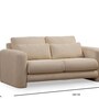 Sofa 2-Sitzer Beige 6