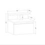 Alice Bedside Table Wood Veneer White 6