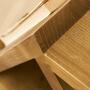 Asymmetrischer Holz-Nachttisch / Beistelltisch Nussbaumoptik 3