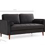 Rome 2-Sitzer Sofa Schwarz 9