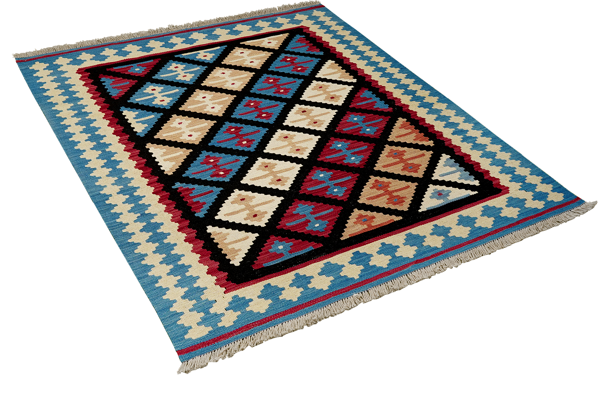 Kilim Gashgai Teppich Mehrfarbig 2