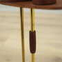 Vintage Ashtray Teak Wood Metal Brown 1970s 7