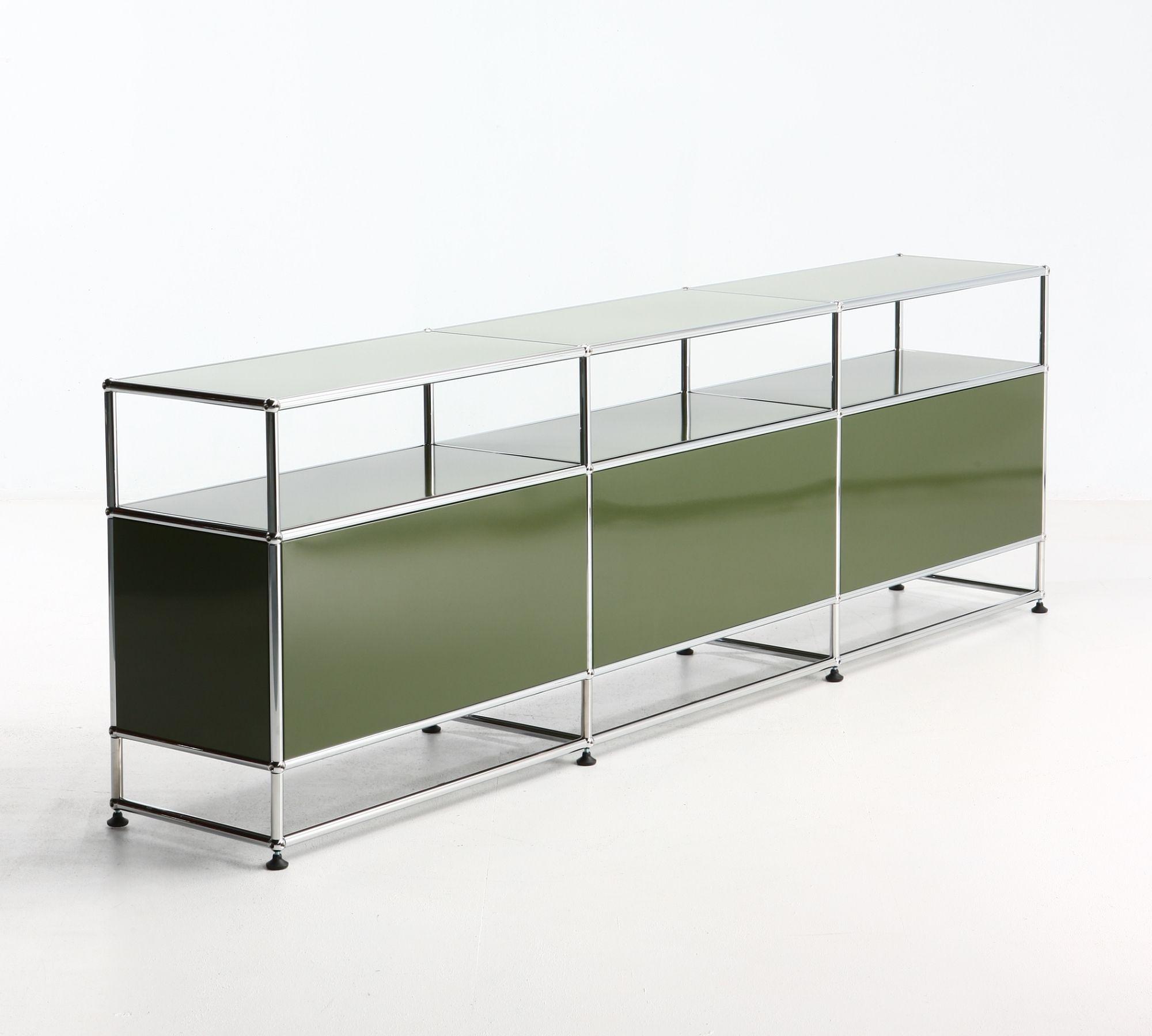 Sideboard 3x1 Mit 3 Klapptüren Olivgrün 3
