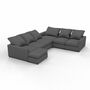 Flayr Sofa Webstoff Schiefergrau 0