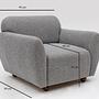 Eddy armchair light grey 9