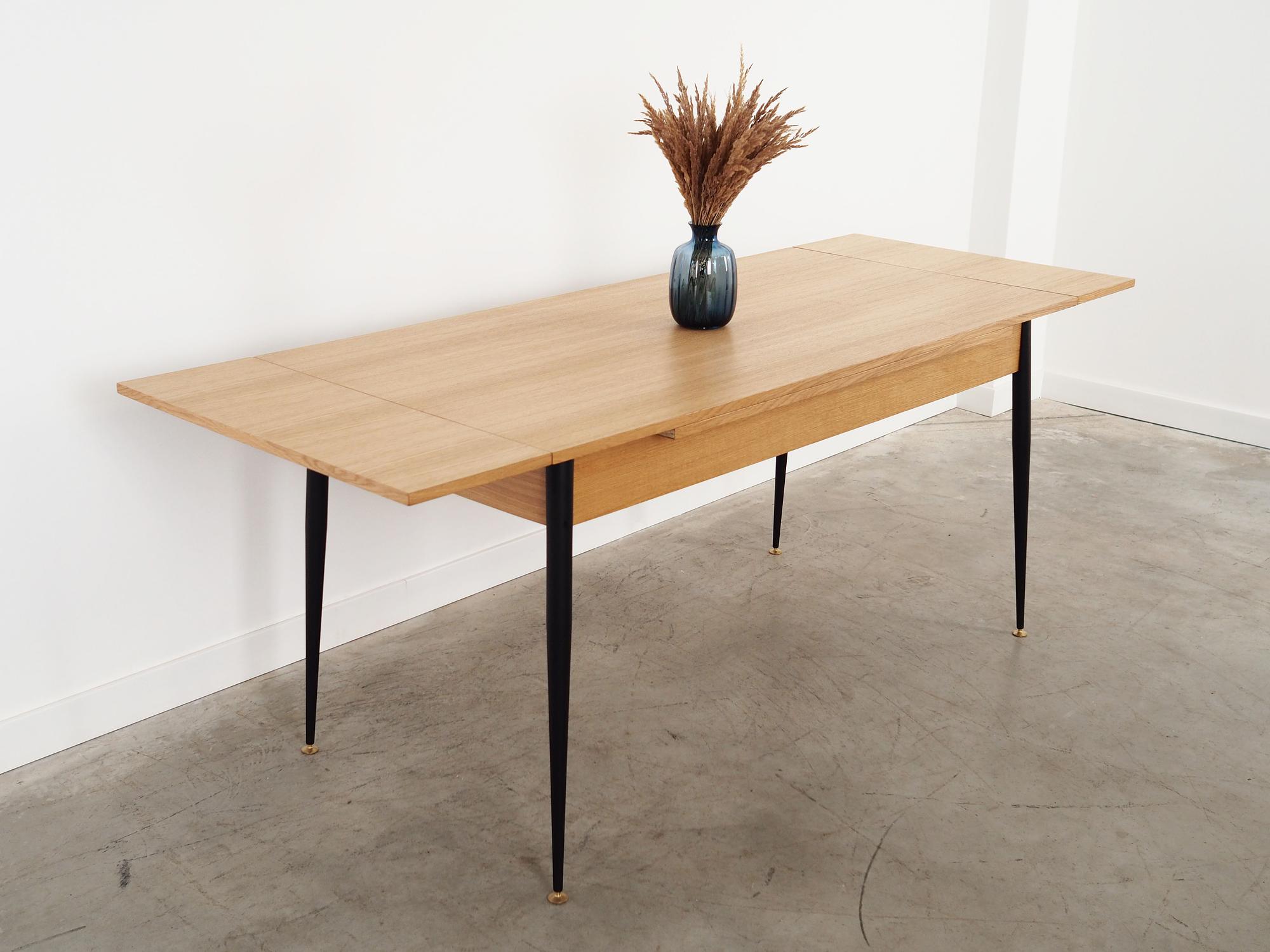 Folding table Oak 1980s 5