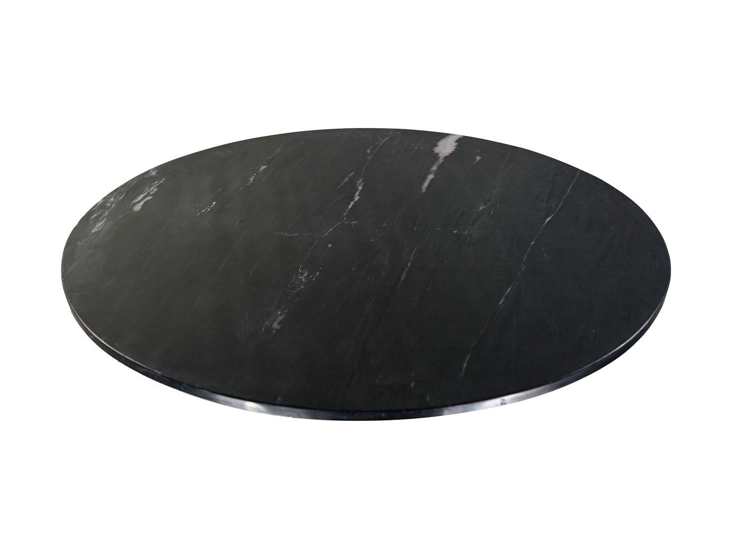 Runder Esstisch Marmor Metall ø90cm 3