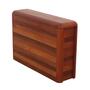 Vintage Newspaper Holder Teak Wood Brown 1970s 0