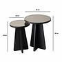 Luna Side table Set of 2 Black 5