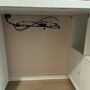 Schreibtisch mit Aufbewahrung Holz Weiß 8
