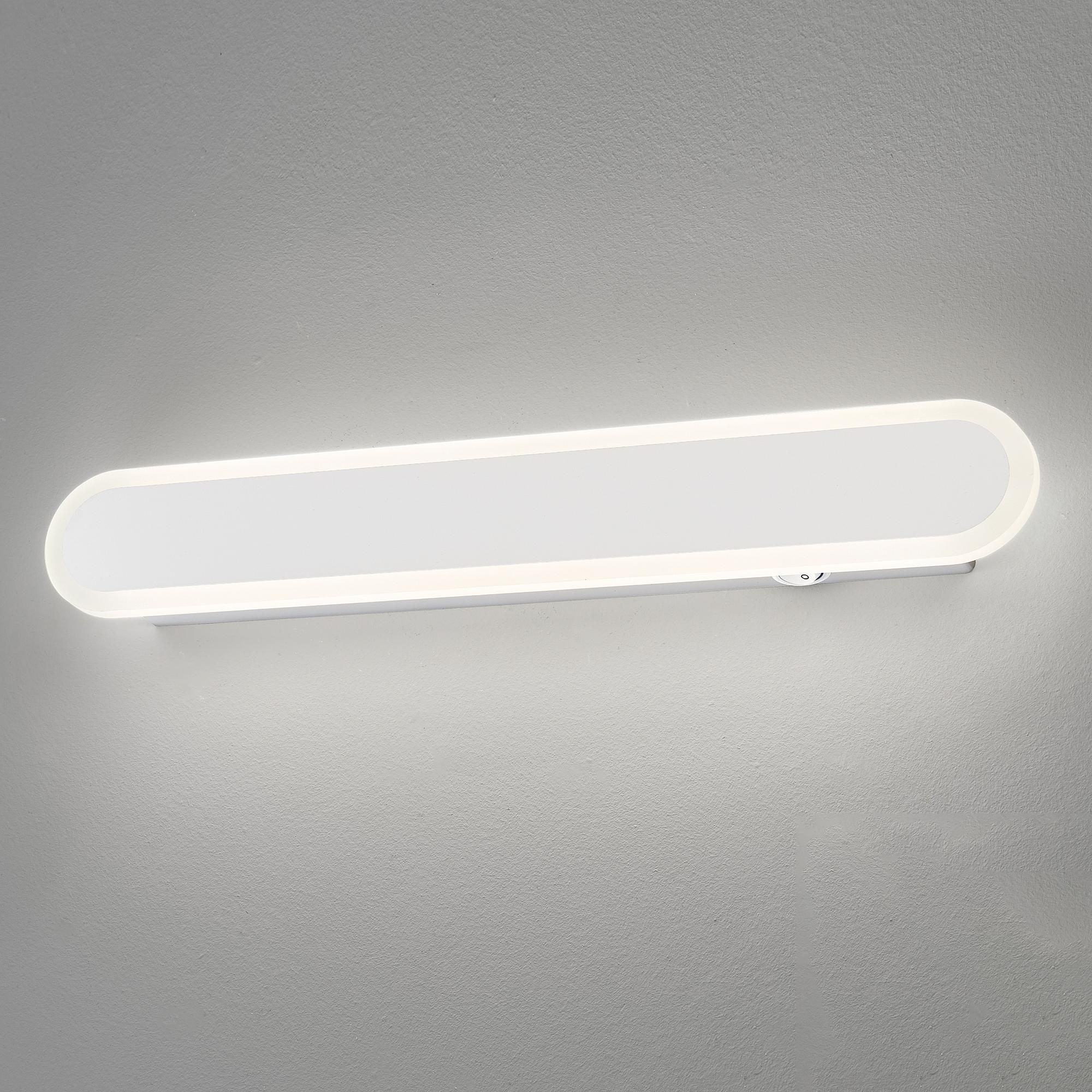 Stretto LED-Wandleuchte Eisen Acrylglas Weiß 1
