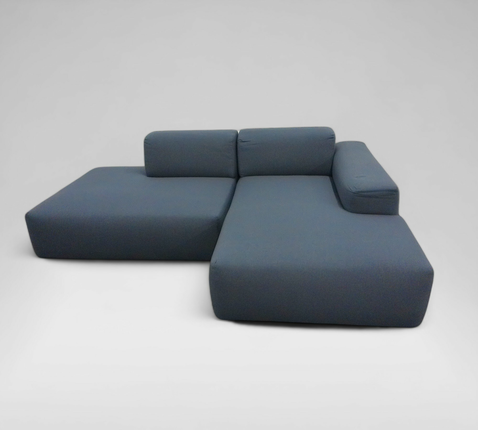 Pyllow Ecksofa Récamiere Rechts Blau 0